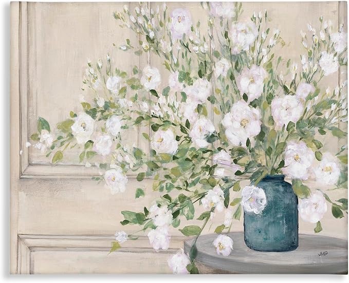 Geranium Country Still Life Painting, 30 x 40 Inch Canvas Wall Art | Stupell Industries · By Julia Purinton · Ready to hang · Farmhouse charm for any room · Made in USA