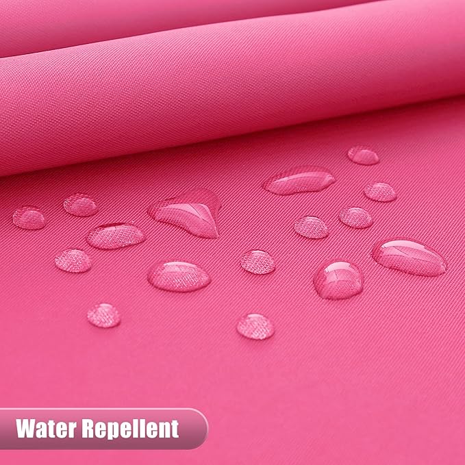 OLANLY Luxury Hot Pink and White Ombre Shower Curtain Sets with 12 Hooks, Waterproof and Washable Decorative Shower Curtains for Bathroom, 72x72 Inches