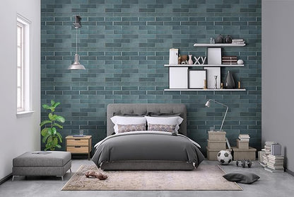 MSI Renzo Denim Glossy Ceramic Subway Tile for Bathroom, Kitchen & Shower,Sample
