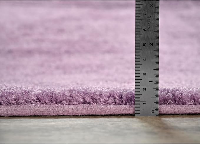 Garland Rug Traditional Nylon Washable Purple 30" X 50" Bath Rug - Soft, Absorbent, and Stylish for Your Bathroom