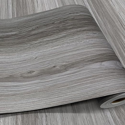 Woodgrain Vinyl Floor Roll, 11.8" x 590", Quick‑Apply Peel & Stick | Cover 49 Sq.ft, Soft wood‑look finish, Long rolls reduce seams, Work on many surfaces, Non‑slip texture, Waterproof, Easy cut