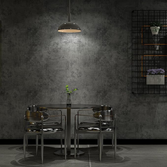 3yecao 16"×708" Large Size Thick Big Roll Faux Dark Blue Grey Concrete Wallpaper Peel and Stick Waterproof Gray Concrete Contact Paper Vinyl 3d Adhesive Cement Tile Sticker for Bedroom Store Gym Walls