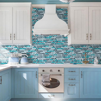 STICKGOO Thicker Design Peel and Stick Tile Backsplash, 12”×12”Stick on Backsplash for Kitchen, Self Adhesive Tile Stickers for Kitchen Backsplash and Bathroom(10 Sheets)