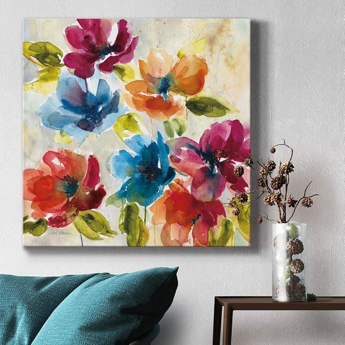 Renditions Gallery Color My World Wall Art, Premium Gallery Wrapped Canvas Decor, Ready to Hang, 40 in H x 40 in W, Made in America Print