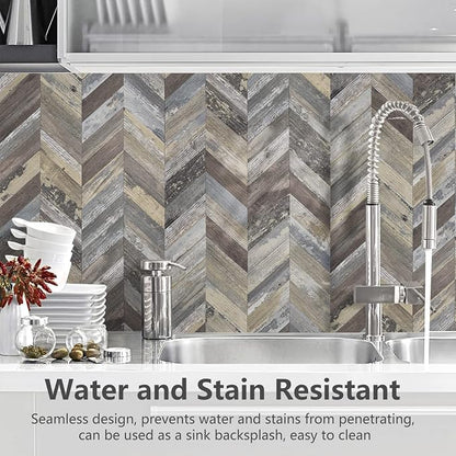 STICKGOO Herringbone Tile Peel and Stick Backsplash for Kitchen&Bathroom