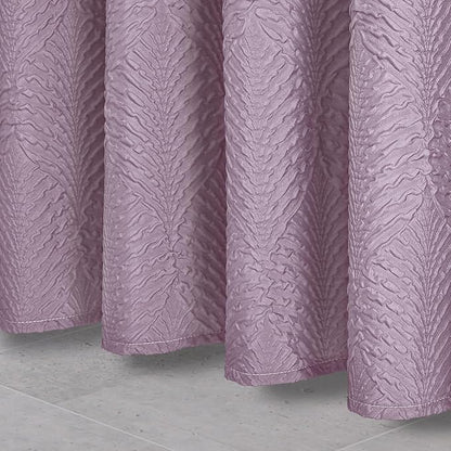 36x72 Small Stall Shower Curtain, Ombre Lavender Embossed Half Bath Curtain