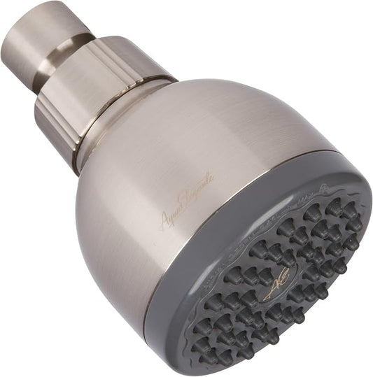 High Pressure Shower Head - 2.5 GPM - Brushed Nickel | Best 3 Inch Wall Mount Bathroom Showerhead For Boosting Low Flow With Anti-Clog Nozzles, Adjustable Brass Ball Joint