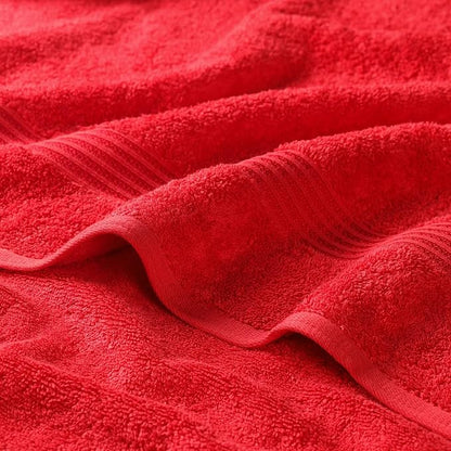 Superior Egyptian Cotton 6-Piece Towel Set, Assorted Towels for Home Bathroom, Master, Guest Bath, Decor Essentials, Includes 2 Bath, 2 Hand, 2 Face Towels/Washcloths, Quick Dry, Absorbent, Red