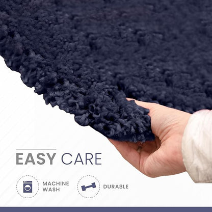 Martex 100% Cotton Ringspun Bath Rug | Super Soft | Super Absorbent | Essential Bathroom Rugs | Non-Slip Bath Mat | Quick Drying Bath Mat | Navy