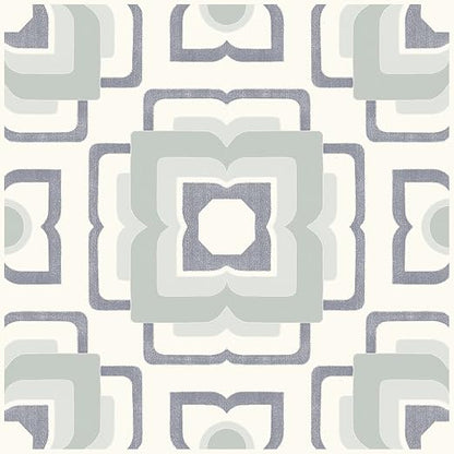 FloorPops 12-in by 12-in Teal Posey Vinyl Peel & Stick Floor Tiles (10 Tiles), (10 sq.ft./Carton)