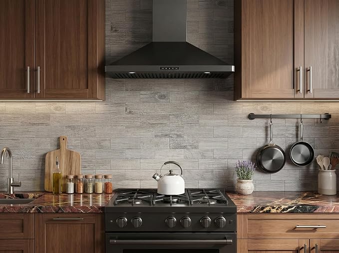 Yipscazo 2026 New Upgrade Peel and Stick backsplash 3 x 6 Inches, Backsplash Tile Peel and Stick Tile for Kitchen, Bathroom, Laundry Room, Fireplace(Brown Wood Rustic, 160 Pieces)