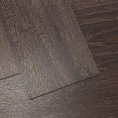 Art3d 12-Pack Wood Texture Peel and Stick Vinyl Flooring Tiles, Brown Stone | 18 & 54 sq.ft Options, Rigid Surface Hard Core, Waterproof, Self-Adhesive, Impact Resistant, Fit Indoor Household Spaces