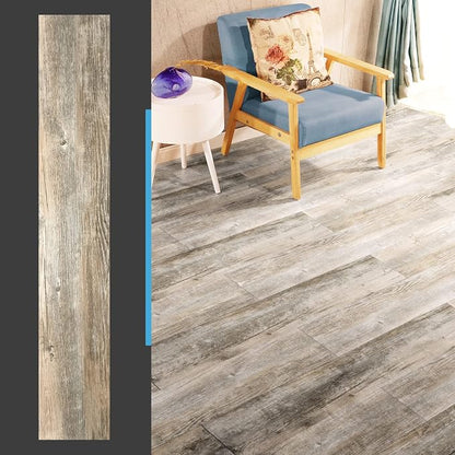 Art3d Wood Texture Peel and Stick Vinyl Floor Planks, 36-Pack, Old Wood | Cover 54 sq.ft, Waterproof, Self-Adhesive, Scratch Resistant, Premium Vinyl, Ideal for Bedroom, Living Room, Kitchen, RV