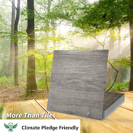 Art3d 30-Pack Peel and Stick Vinyl Floor Planks, 12 x 12 in, Taupe Ash | Premium Vinyl, Self-Adhesive, Waterproof, Wood Grain, Fade-Resistant, Scratch-Proof, Ideal for Kitchen, Dining Room, Bedrooms