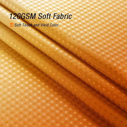Orange Ombre Fabric Shower Curtain for Bath Decor, 72 x 72 | Orange Gradient Fabric Shower Curtain, Cloth-Textured Bathroom Curtains Shower Set, Water Repellent and Machine Washable