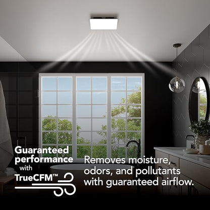 EVOLVE Premium Bathroom Exhaust Fan w/Continuous Run, 50-80-110 Selectable CFM