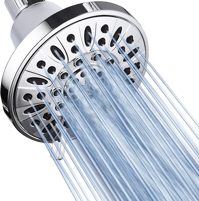 AquaDance Premium High Pressure 6-setting 4-Inch Shower Head for the Ultimate Shower Spa Experience! Officially Independently Tested to Meet Strict US Quality & Performance Standards!