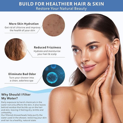 Voolan Rain Shower Head with Filtered - High Flow Large Rainfall Shower Heads Made of Stainless Steel - Waterfall Showerhead Filter For Hard Water(12" Brushed Nickel)
