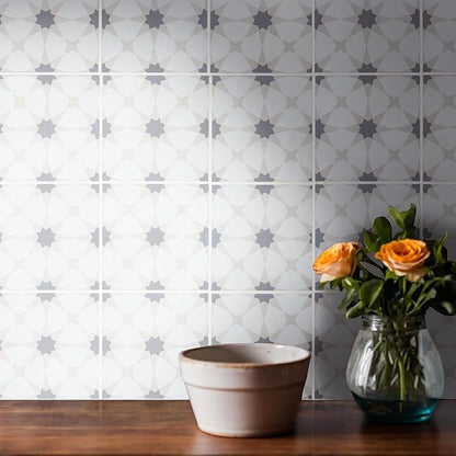 MSI Zoudia Encaustic Sample Matte Porcelain Wall Tile for Bathroom, Floor, Kitchen Backsplash, and Countertop