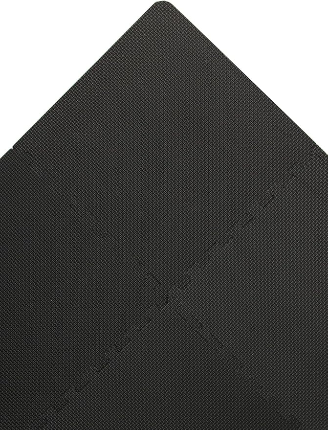 FloorPops Black Puzzle Interlocking Floor Tiles FPF 6361