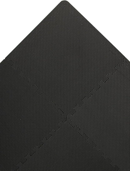 FloorPops Black Puzzle Interlocking Floor Tiles FPF 6361