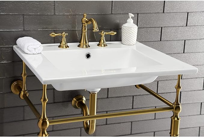 Kingston Brass FSC1976ACL American Classic Widespread Lavatory Faucet, 5-5/16" Spout Reach, Naples Bronze