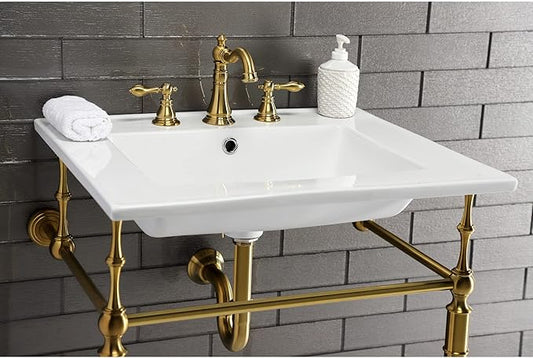 Kingston Brass FSC1971ACL American Classic Widespread Lavatory Faucet, 5-5/16" Spout Reach, Polished Chrome