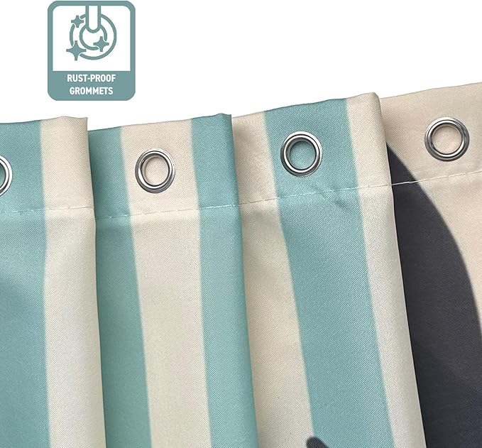 Mid Century Boho Shower Curtain, Sage Green Abstract Geomatric Bohemian, Waterproof Polyester Fabric Shower Curtains Sets with Hooks for Bathroom 72x72 Inches