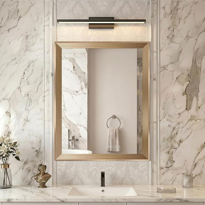 DESBING 24"x30" Gold Bathroom Mirrors for Over Sink | Tempered Glass, Metal Frame, Rectangle Vanity Wall Mirror for Bathroom, Living Room, Bedroom, Horizontally or Vertically