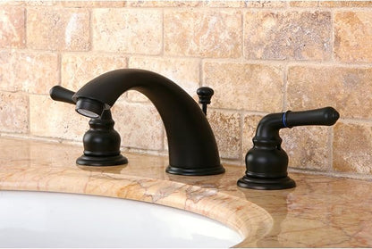 Kingston Brass KB965 Magellan Widespread Bathroom Faucet with Retail Pop-Up, Oil Rubbed Bronze