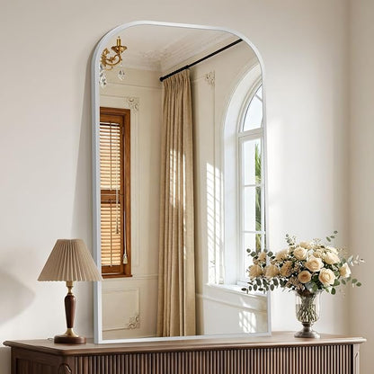 COFENY Bathroom Mirror, 30x50 inch Silver Rectangle Wall Mounted Mirror with Thin Frame, Bathroom Vanity Mirrors for Over Sink, Entryway, Living Room, Bedroom