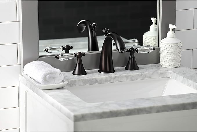 Aqua Eden KS2975WLL 8 in. Widespread Bathroom Faucet, Oil Rubbed Bronze