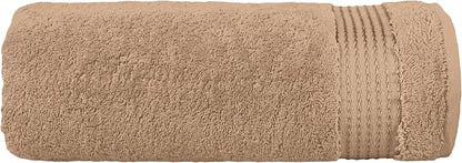 Elegant Comfort Premium Turkish Cotton 1 Piece Jumbo Bath Towel - 35 x 70 inch, Luxurious Hotel Spa Quality 100% Turkish Cotton Large Bath Towel - Highly Absorbent - Soft Bathroom Towel, Taupe