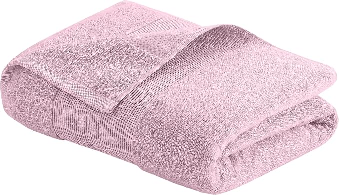 Modern Threads Air Cloud 6-Piece Towel Set - 100% Zero-Twist Cotton, 500 GSM, Quick Dry & Plush, Pink