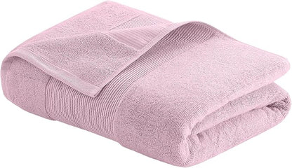 Modern Threads Air Cloud 6-Piece Towel Set - 100% Zero-Twist Cotton, 500 GSM, Quick Dry & Plush, Pink