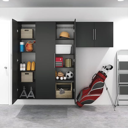 Prepac's HangUps Upper Storage Cabinet - Elegant and Spacious Wall Cabinets to Maximize Your Storage, 36" Size, Classic Black Finish
