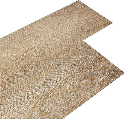 INMOZATA 36-Pack Peel and Stick Flooring Vinyl Floor Tile (Aspen Yellow) | 54 Sq.Ft, Waterproof, Heat-resistant, Wood Grain, Strong Adhesive, DIY Flooring for Bedroom Living Room Bathroom Kitchen RV