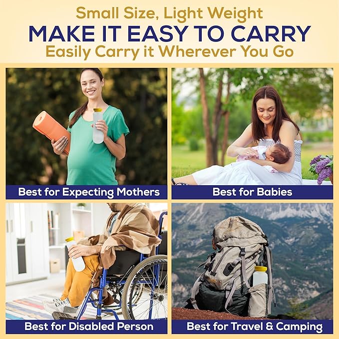 BIDET BUDDY® LuxeJet Portable Bidet for Travel | Electric Handheld Rechargeable Bidet Sprayer | Waterproof Gentle Pressure Personal Cleaning Device for Women, Men, Baby & Postpartum | USB C - V1