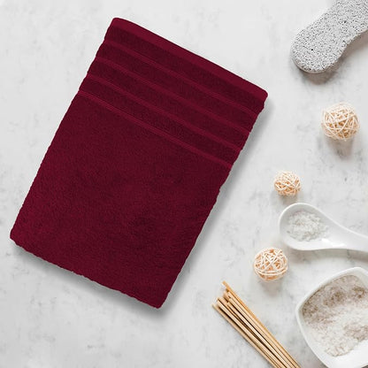 Avalon Towels Bath Towels Set of 4, Size 30 x 60 Inches - 60% Cotton, 40% Viscose Made from Bamboo, Soft and Absorbent, Thin and Quick Drying, Lightweight, Perfect for Daily Use