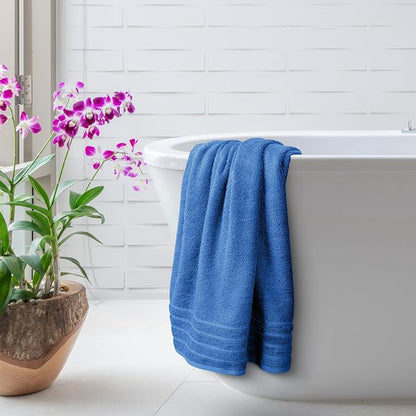 Avalon Towels Bath Towels Set of 4, Size 30 x 60 Inches - 60% Cotton, 40% Viscose Made from Bamboo, Soft and Absorbent, Quick Drying, Lightweight, Perfect for Daily Use