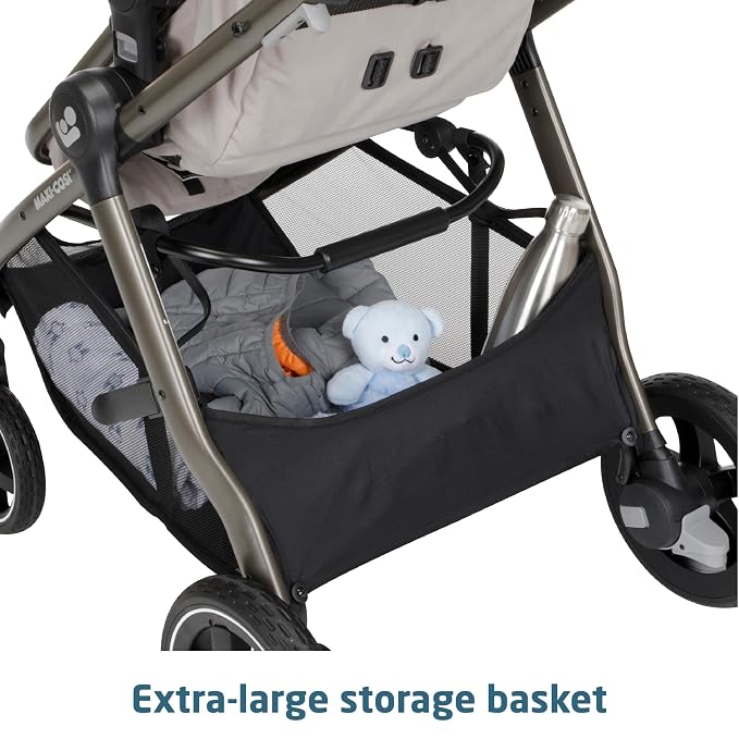Maxi-Cosi Zelia 2 Luxe 5-in-1 Modular Travel System, New Hope Tan