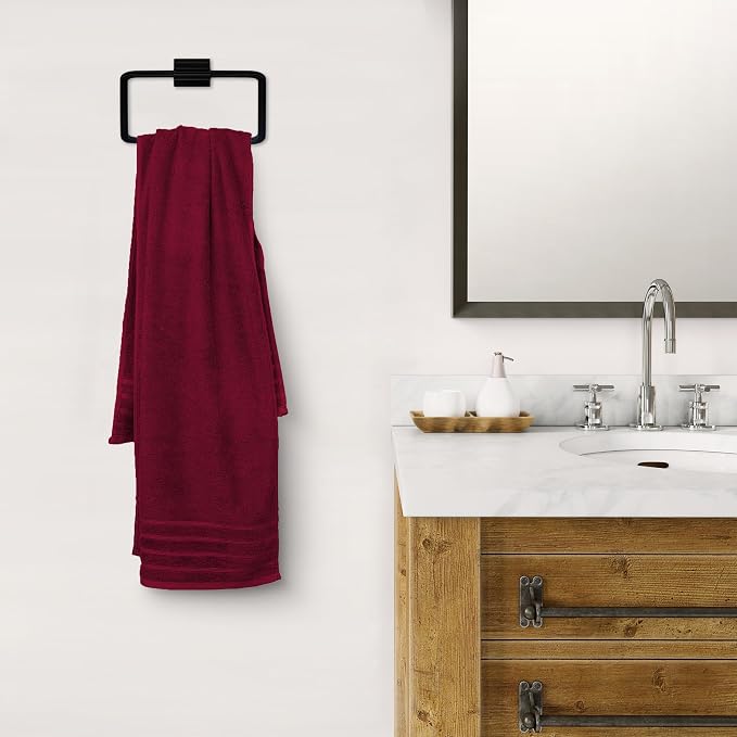 Avalon Towels Bath Towels Set of 4, Size 30 x 60 Inches - 60% Cotton, 40% Viscose Made from Bamboo, Soft and Absorbent, Thin and Quick Drying, Lightweight, Perfect for Daily Use