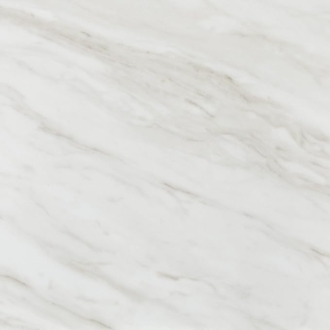 Daltile Perpetuo 24" x 24" Marble Look Porcelain Floor Tile in Polished Timeless White for Kitchen, Bathroom, Living Room Floors | (4 PC Per Carton) (15.2 SQFT Per Carton)