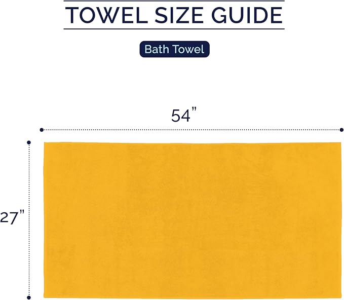 Elegant Comfort Premium Turkish Cotton 1 Piece Jumbo Bath Towel - 35 x 70 inch, Luxurious Hotel Spa Quality 100% Turkish Cotton Large Bath Towel - Highly Absorbent - Soft Bathroom Towel, Orange