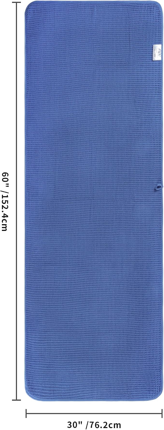 POLYTE 430 GSM Poly Blend Microfiber Quick Dry Waffle Bath Towel, 30x60 in | 4 Pack, Oversize, Lint Free, Body Towel