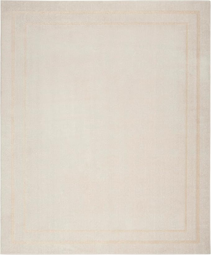 Nourison Home Nourison Essentials Ivory Gold 8' x 10' Area Rug - Easy Clean, Non Shedding, Bed Room, Living Room, Dining Room, Kitchen (8' x 10')