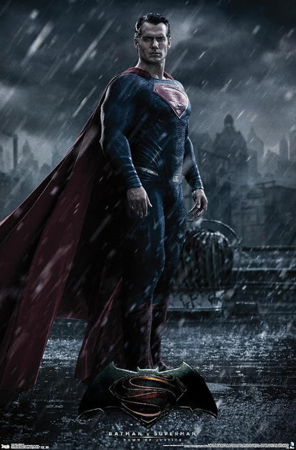 Trends International DC Comics Movie - Batman v Superman - Superman Wall Poster, 22.375" x 34", Premium Unframed Version