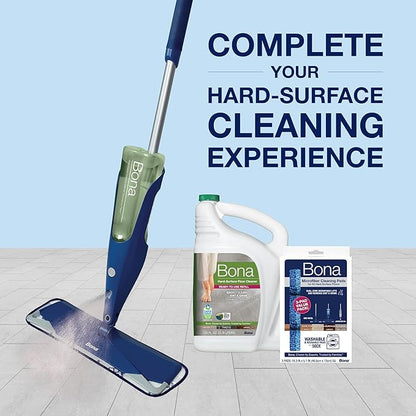 Bona Multi-Surface Floor Cleaner Refill - 96 fl oz - Unscented - Refill Spray Mops and Spray Bottles - Residue-Free Floor Cleaning Solution for Stone, Tile, Laminate, and Vinyl Floors