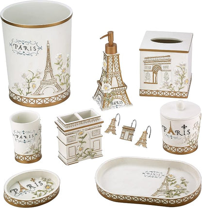 Avanti Linens - Lotion Pump/Soap Dispenser, Resin Countertop Accessories, Stylish Bath Decor (Paris Botanique Collection)