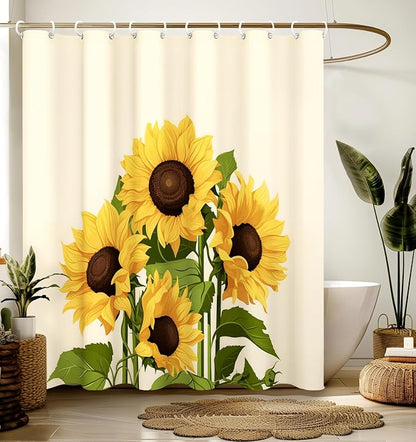 Shower Curtain for Bathroom Stall Modern Cute Aesthetic Washable Decorative Girly Waterproof Unique Seashell Elegant Girls Chic Print Design Teen Women Cortinas de Baño Bathtub 72 x72 Inch